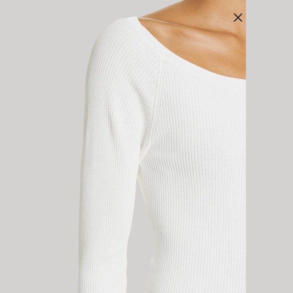NWT Women's MAX MARA Saturno Ballet Neck Rib Sweater | Size S - Picture 4 of 14